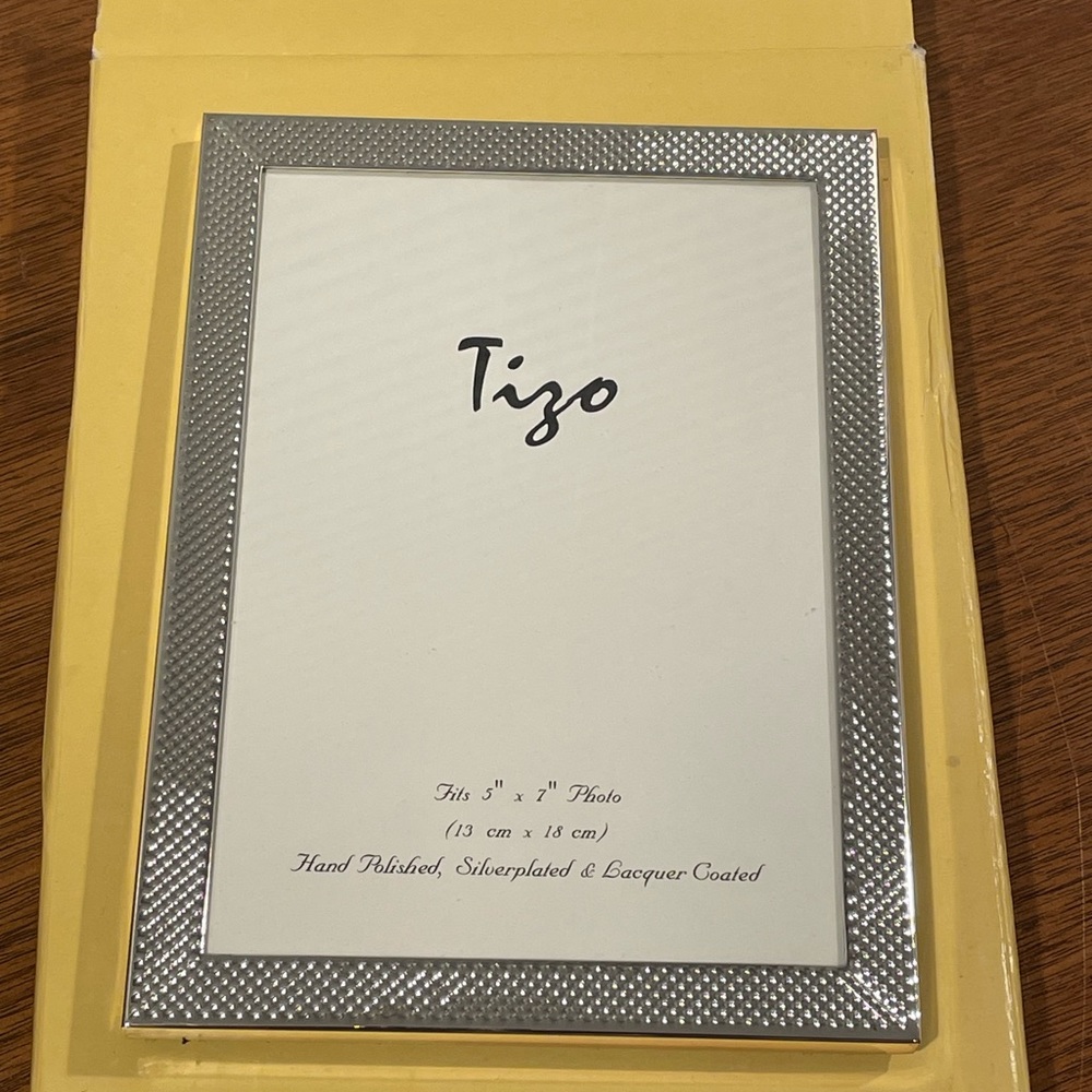 Tizo silverplated picture frame